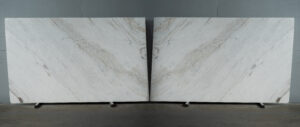 Gloria White 2cm Polished Quartzite Blk#2302